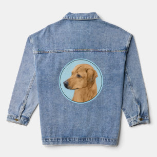 Rhodesian Ridgeback Painting - Original Dog Art Denim Jacket