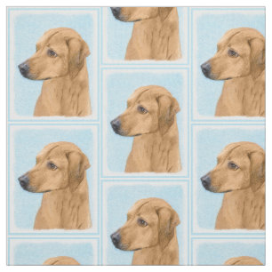 Rhodesian Ridgeback Painting - Original Dog Art Fabric