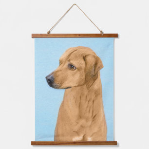 Rhodesian Ridgeback Painting - Original Dog Art Hanging Tapestry