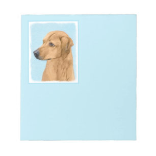 Rhodesian Ridgeback Painting - Original Dog Art Notepad