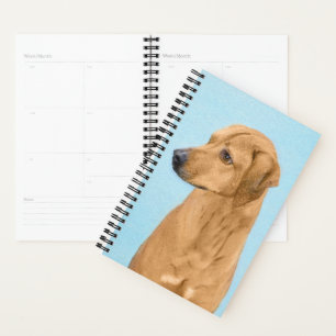 Rhodesian Ridgeback Painting - Original Dog Art Planner