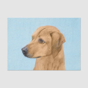 Rhodesian Ridgeback Painting - Original Dog Art Tissue Paper