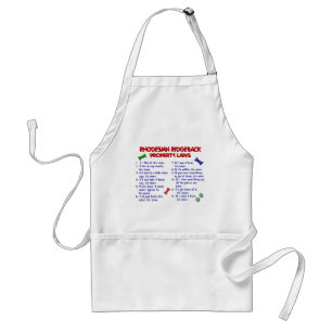 RHODESIAN RIDGEBACK Property Laws 2 Standard Apron