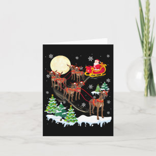 Rhodesian Ridgeback Reindeer Christmas Dog Riding Card