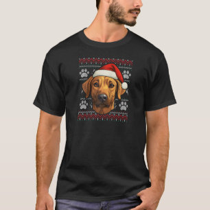 Rhodesian Ridgeback Santa Hat Christmas Funny Dog T-Shirt