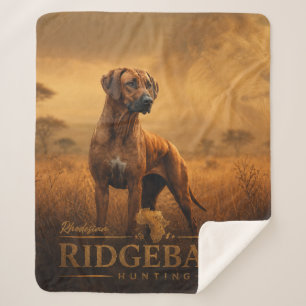 Rhodesian Ridgeback Sherpa Blanket