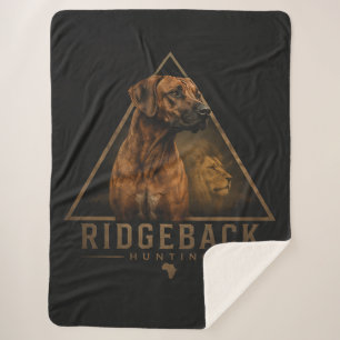 Rhodesian Ridgeback Sherpa Blanket