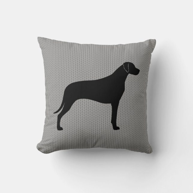 Rhodesian Ridgeback Silhouette Cushion (Front)
