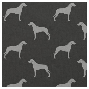 Rhodesian Ridgeback Silhouettes Pattern Fabric