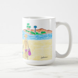 Rhodesian Ridgebacks go to the Beach Coffee Mug