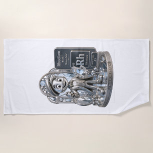 Rhodium character from the ATOMIVRA™ Beach Towel