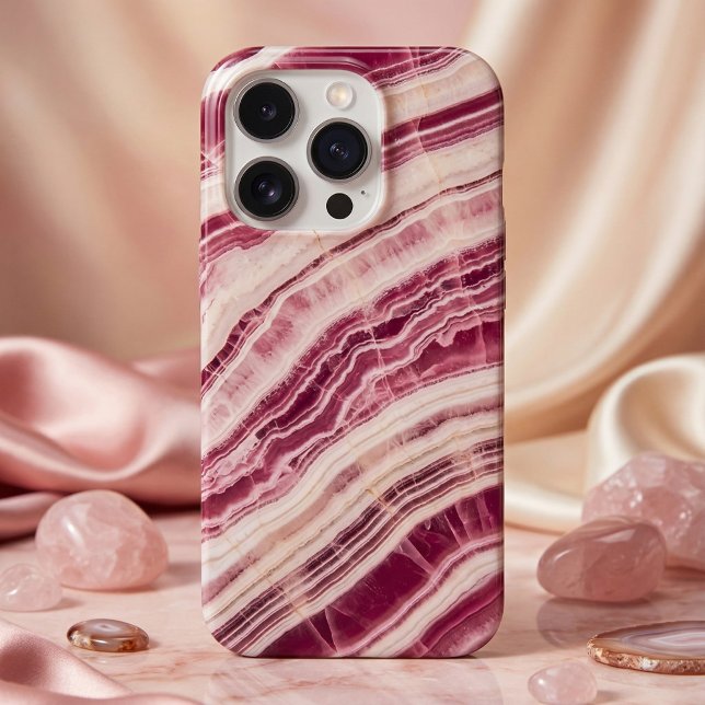 Rhodochrosite "Bacon Stone" Zigzag iPhone Case (Creator Uploaded)