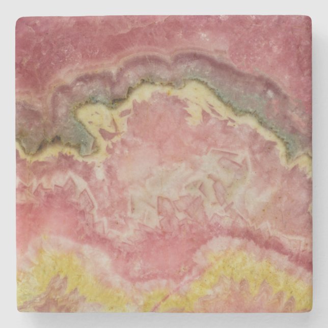 Rhodochrosite Stone Coaster (Front)