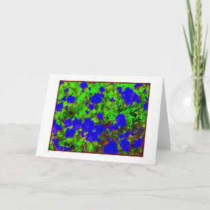 'Rhododendron Abstract' Blank Greeting Card