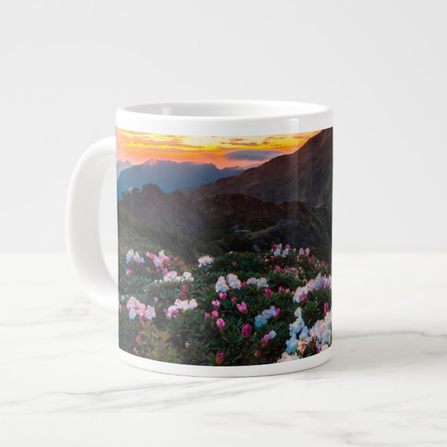 Rhododendron Blooming | Taroko National Park Large Coffee Mug (Front Left)