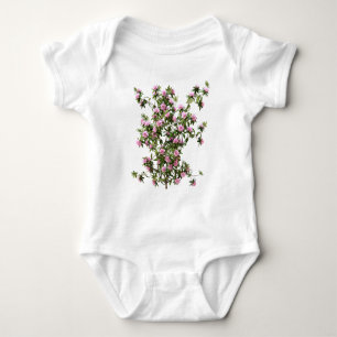Rhododendron Botanical Flower Baby Bodysuit