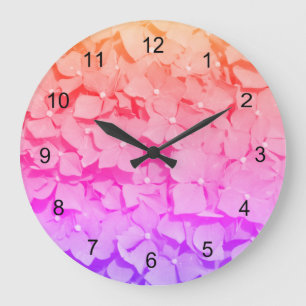 Rhododendron Effect Large Clock