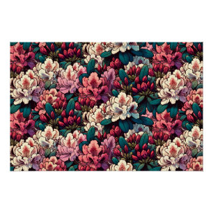 Rhododendron Flower Art Gardener                   Poster