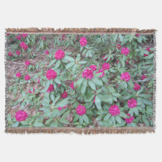 Rhododendron Throw Blanket