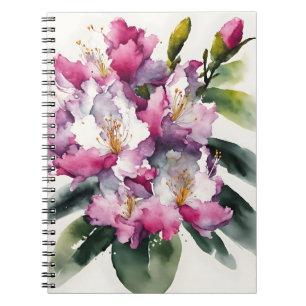 Rhododendron - Watercolor flowers Notebook