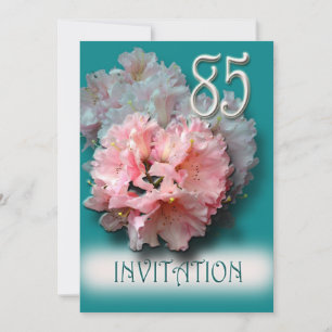 Rhododendrons 85th Birthday Party Invitation