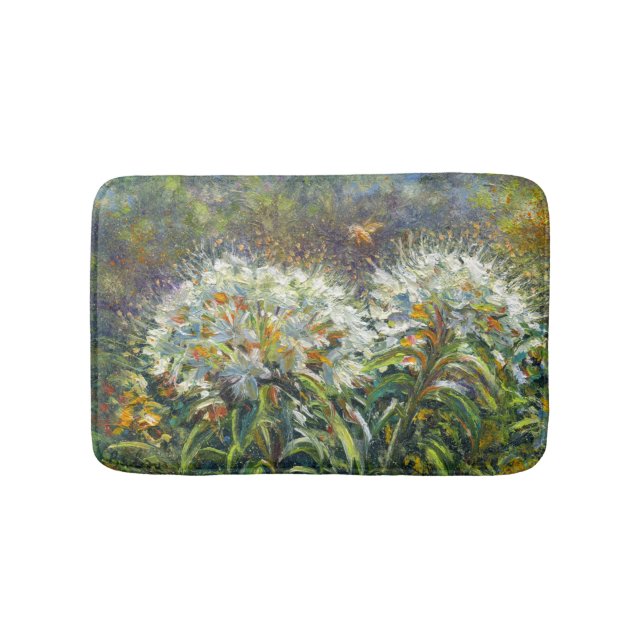 “Rhododendrons and Bee” Bath Mat (Front)