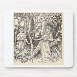 Rhoecus and the Gentle Nymph Mouse Pad