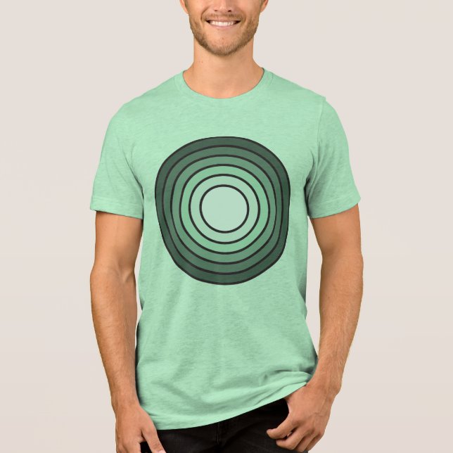 Rholmn (Combined Green) Tri-Blend Shirt (Front)