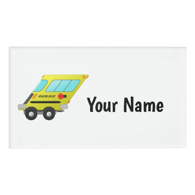Rhom-bus -  name tag (Front)