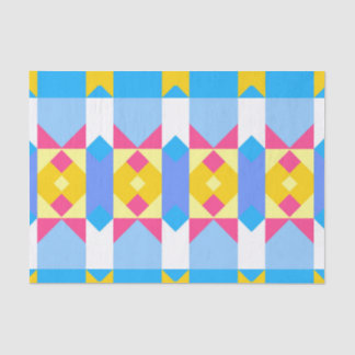 Rhombus and other shapes abstract design tissue paper