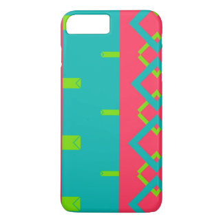 Rhombus and other shapes on a blue background Case-Mate iPhone case