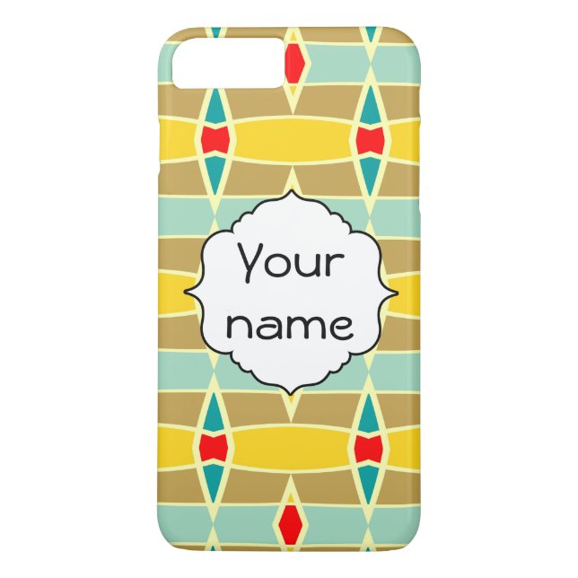 Rhombus and other shapes pattern Case-Mate iPhone case (Back)