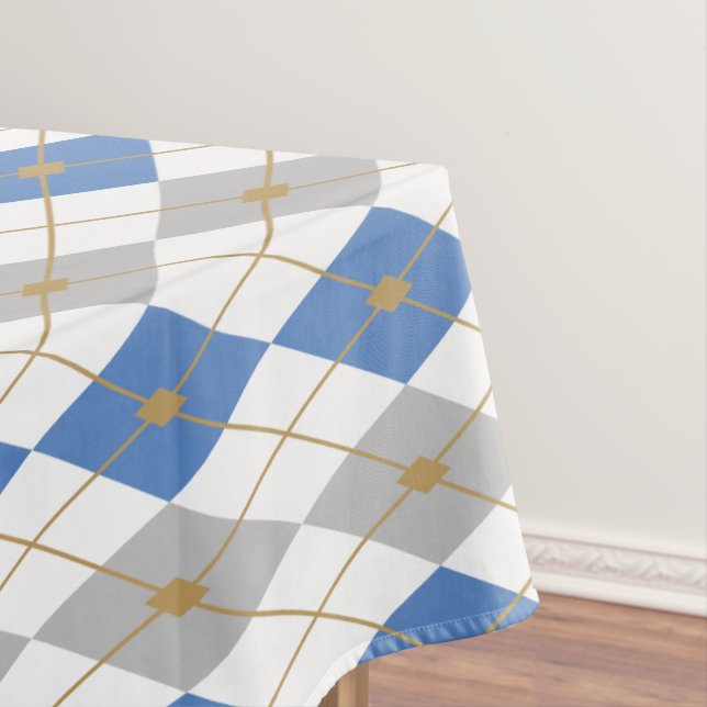 Rhombus Colour Combination 2 Tablecloth (In Situ)