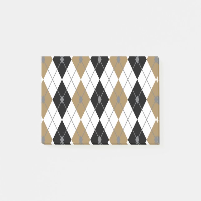 Rhombus Colour Combination Post-it Notes (Front)