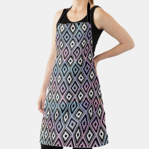 Rhombus pattern apron