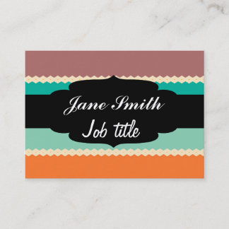 Rhombus rows abstract design business card
