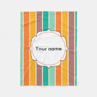 Rhombus rows abstract design fleece blanket