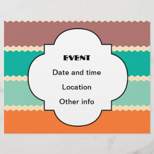 Rhombus rows abstract design flyer