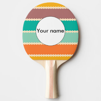 Rhombus rows abstract design ping pong paddle