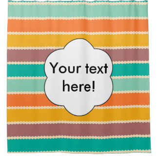 Rhombus rows abstract design shower curtain