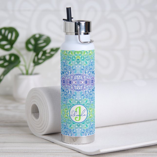 Rhonda Mosaic Water Bottle (Yoga (Rotated))