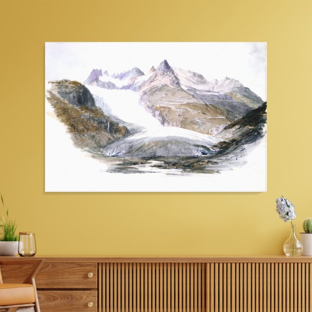  Rhône Glacier  Canvas Print (Insitu(LivingRoom))