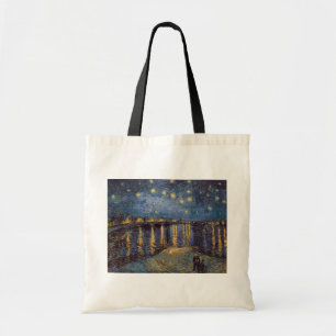 Rhone Riverfront Starry Night River View Tote Bag