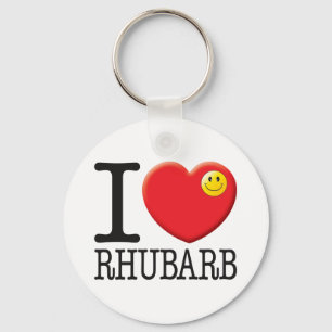 Rhubarb Key Ring