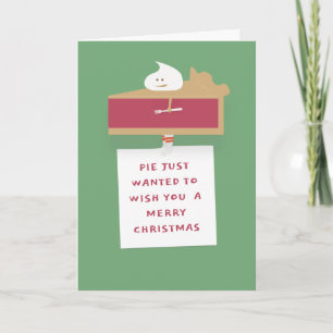 Rhubarb Pie Guy Folded Greeting Card