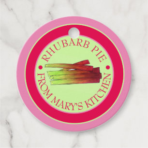Rhubarb Stalks Homemade Pie from the Kitchen of Favour Tags