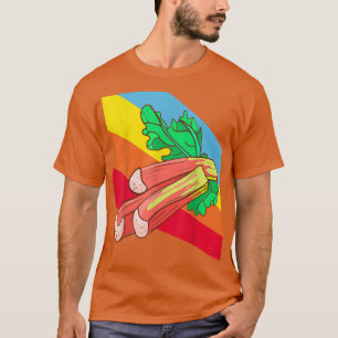 Rhubarb Vegetables Food Vegan Vegetarian T-Shirt