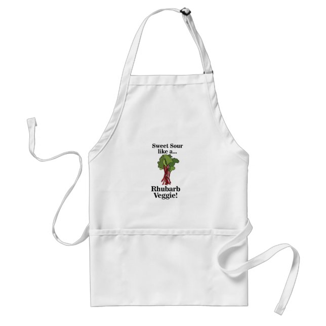 Rhubarb Veggie Food Funny Standard Apron (Front)