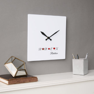 Rhubiluxe  square wall clock