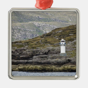 Rhue Lighthouse Along The Coast Metal Tree Decoration